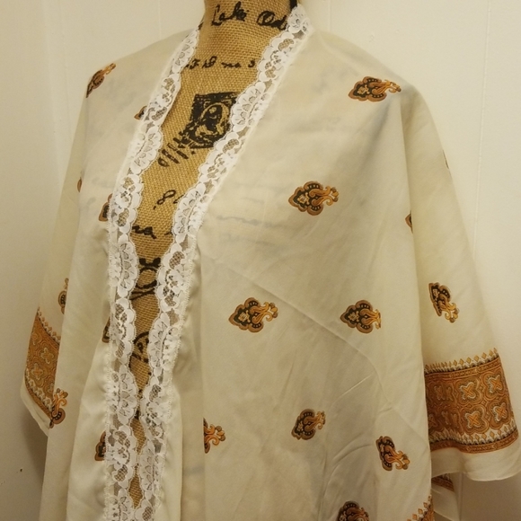 Kimono Handmade Vintage 1970s Gypsy Hippie Boho - Picture 2 of 5